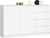 AKORD Furniture Factory KOMK013BIA, Weiß, 4 Schublade(n), Produktbild-Vorschau 1