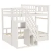 Merax Lit superposé 90x200 cm avec escalier, lit pour 2 Voir les images du produit 9