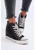 Trampki Damskie Na Koturnie Cross Jeans NN2R4005 Czarne 41 Podgląd zdjęcia produktu 2