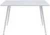 A white table with four legs on a white background. Produktbild-Vorschau
