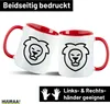 Huuraa Kaffeetasse Löwe Sternzeichen Symbol 330ml Rot Produktbild-Vorschau 2
