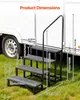 Schodisko pre karavan s zábradlí, 4 schody, nosnosť 300 kg, Náhľad obrázku produktu 3