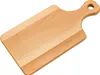 A wooden cutting board with a handle is shown against a white background. Podgląd zdjęcia produktu