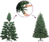 Demi sapin de Noël artificiel avec support Noir 150 cm PVC Voir les images du produit 7