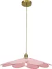 Olucia – NENA – Pendelleuchte – Rosa / Messing Produktbild-Vorschau 1