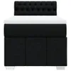 vidaXL Boxspringbett mit Matratze Schwarz 100x200 cm Stoff Produktbild-Vorschau 4
