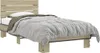 Bettgestell Sonoma-Eiche 90x190 cm Holzwerkstoff und Metall Produktbild-Vorschau 2