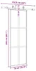 vidaXL Puerta corredera con herrajes, color , 76x205 cm, Vista previa de la imagen del producto 8