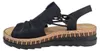 Rieker Damen Sandalen/ Sandaletten Schwarz Kunstleder  Produktbild-Vorschau 58