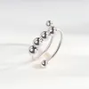 INF Anti-Stress-Ring verstellbar Kupfer silberfarben Silber Produktbild-Vorschau 2