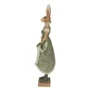 Clayre & Eef Figurine Lapin 11x8x33 cm Vert Polyrésine Voir les images du produit 3