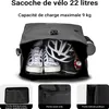 Wiltec Sacoche étanche pour porte-bagages noire – capacité Voir les images du produit 4