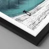 Gerahmtes Poster - Schwarzer Rahmen - Surfen Welle Türkis - Produktbild-Vorschau 2
