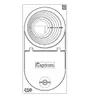 A line drawing of a rain drain with the brand name Capricorn. Produktbild-Vorschau