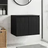 Armoire de salle de bain murale vidaXL, noire, 62,5 x 44,5 Voir les images du produit 2