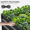 2er-Set Hochbeet 240x120x54cm Metall Ovales Gartenbeet, Produktbild-Vorschau 5