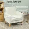 Fauteuil de salon Fauteuil rembourré capitonné avec Voir les images du produit 5