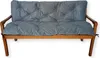4L Textil Gartenbankauflage Sitzkissen und Rückenkissen Produktbild-Vorschau 3