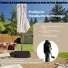 COSTWAY Ombrellone doppio 450x260cm con LED solari e Anteprima dell’immagine prodotto 6