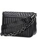 A black quilted handbag with a chain strap. Produktbild-Vorschau