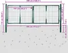 Cancello per recinzione da giardino 289x125 cm/306x175 cm Anteprima dell’immagine prodotto 10