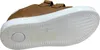 The underside of a brown and white child's shoe is shown against a white background. Produktbild-Vorschau
