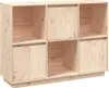 vidaXL Credenza 110,5x35x80 cm in legno di pino massiccio Anteprima dell’immagine prodotto 8