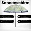 Mica Decorations Parasol Bloem - 220x220x238 cm - Polyester Voir les images du produit 7