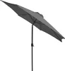 A gray patio umbrella is shown against a white background. Produktbild-Vorschau