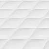 A close-up, seamless pattern of white quilted fabric with a diamond stitch pattern. Produktbild-Vorschau
