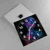 Wanduhr - Quadrat - Glasuhr - Frau Ultraviolett Glitzer - Produktbild-Vorschau 2