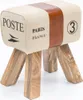 Design Turnbock Sitzhocker CANVAS Braun 40 x 30 x 47 cm | Produktbild-Vorschau 4