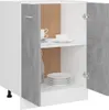 vidaXL Szafka dolna Lyon beton szara 60x46x81,5 cm materiał Podgląd zdjęcia produktu 3