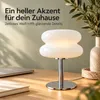 Glas Tischlampe im Retro-Design – LED Nachttischlampe Produktbild-Vorschau 2