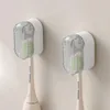 INF Wand-Zahnbürstenhalter 2er-Set – Bohrfreie Montage, Produktbild-Vorschau 5