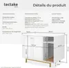 Armoire pour chat KALEA entrée latérale avec un tapis à Voir les images du produit 6