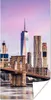 MuchoWow® Poster Brooklyn Bridge und die New Yorker Skyline Produktbild-Vorschau 1