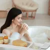 Relaxdays Badewannenablage, ausziehbar 55,5–78 cm, Produktbild-Vorschau 3