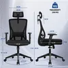Bürostuhl, Ergonomischer Bürostuhl, Schreibtischstuhl mit Produktbild-Vorschau 3