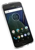 A clear protective case for a Motorola Moto G6 smartphone, shown at an angle against a white background. Produktbild-Vorschau
