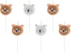 PARTYDECO Świeczki urodz.Miś mix 3cm A6 SCS-11 10021 Podgląd zdjęcia produktu 2