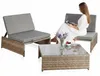 Mucola Sitzgruppe Polyrattan Lounge Gartengarnitur 2 Sessel Produktbild-Vorschau 1
