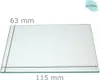 Ersatzglas für Grablaterne | Grablicht - Klarglas - nach Produktbild-Vorschau 1