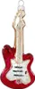 Christbaumschmuck Glas Elektrogitarre 15cm rot Produktbild-Vorschau 2