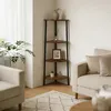 Rohová polica Relaxdays, rozmery: 125 x 44,5 x 31,5 cm, 4 Náhľad obrázku produktu 2