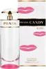 A bottle of Prada Candy Kiss perfume and its packaging are displayed against a white background. Anteprima dell’immagine prodotto