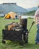 SONGMICS Faltbarer Bollerwagen, Transportwagen mit Griff, 4 Produktbild-Vorschau 3