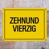 50. Geburtstag Metallschild mit Spruch: Zehnundvierzig Produktbild-Vorschau 7