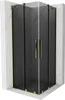 Mexen Velar Duo Duschkabine 100x100 cm Graphit/Gold Produktbild-Vorschau 1