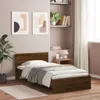 The Living Store Bettgestell mit Kopfteil Braun Produktbild-Vorschau 4